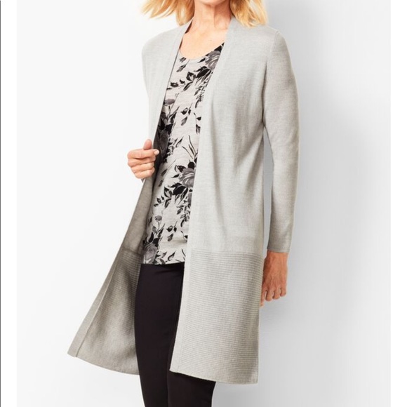 talbots long cardigan